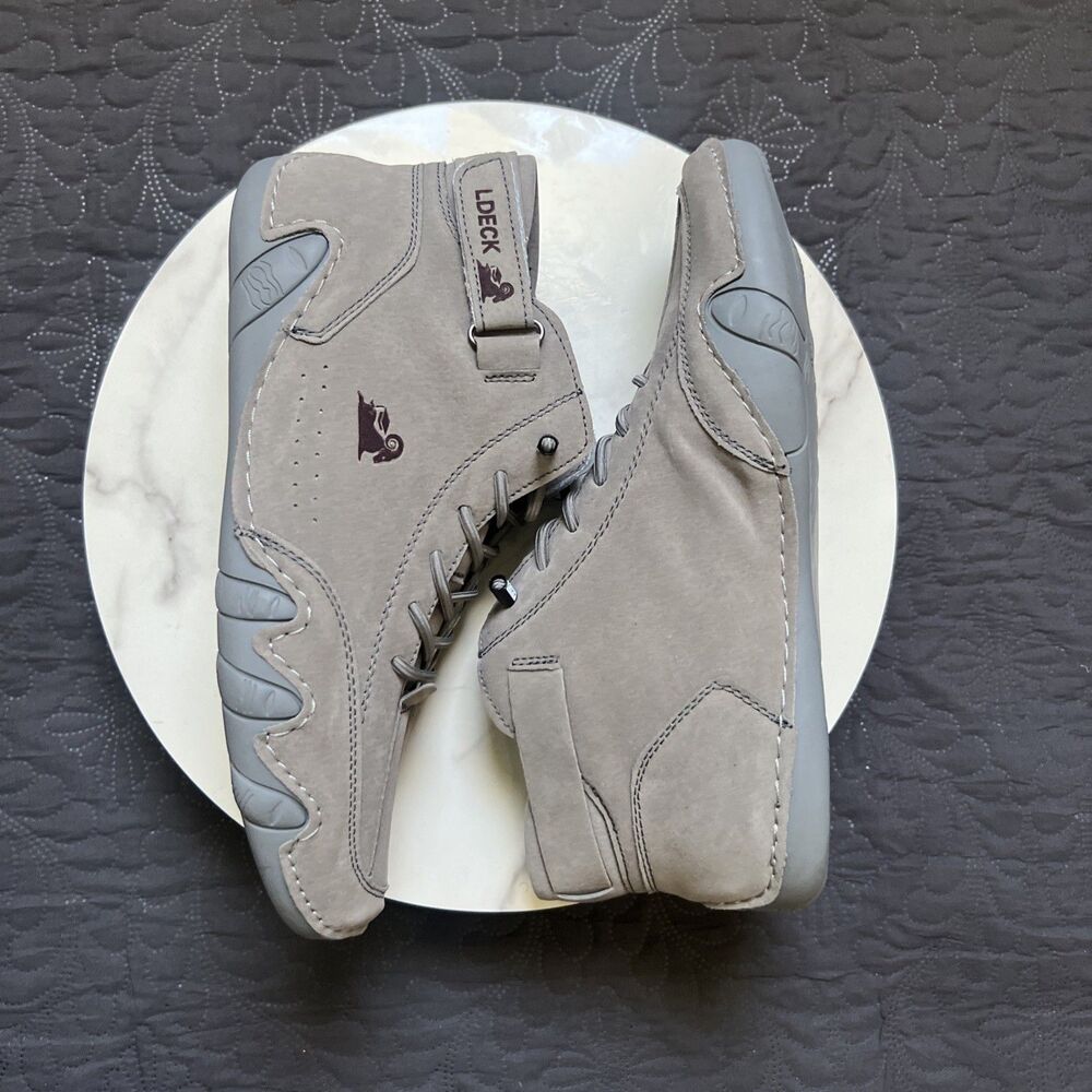 LDECK Boxing Chukka US7.5/EU40/UK6.5 Gray Suede Shoes Boots Walking Australia